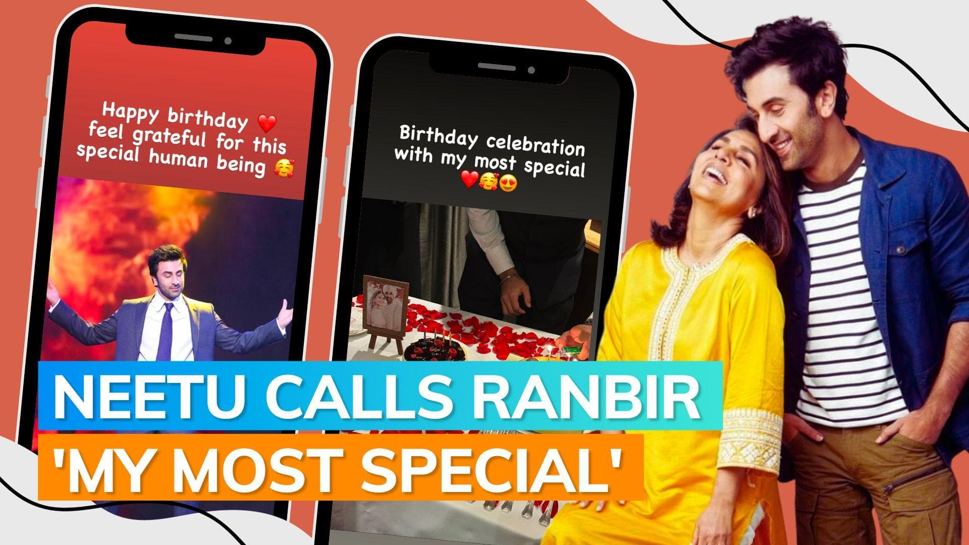 Ranbir Kapoor’s birthday: Neetu Kapoor wishes ‘Raha’s papa’; shares glimpses of midnight celebration 