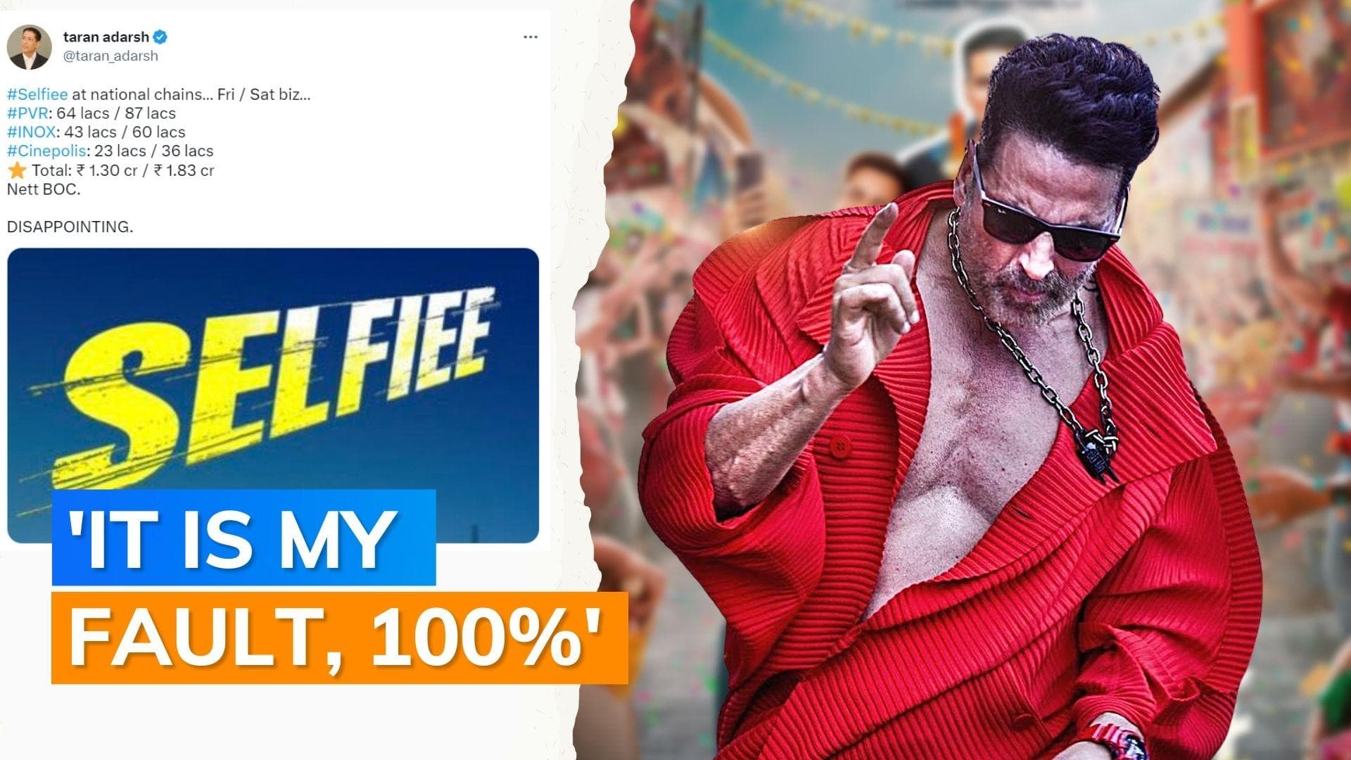 ‘Selfiee’ box office collection Day 2: Akshay Kumar’s film fails to impress, earns Rs 1.83 crore