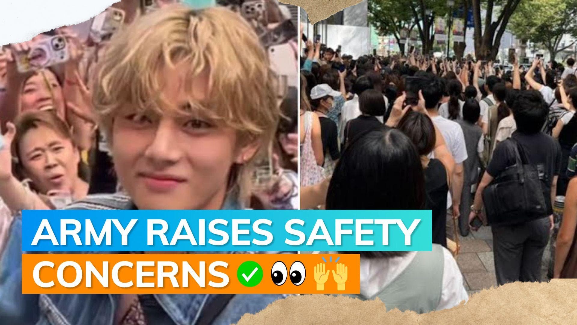 BTS ARMY furious after video of person pulling Kim Taehyung's hair at Japan event goes viral