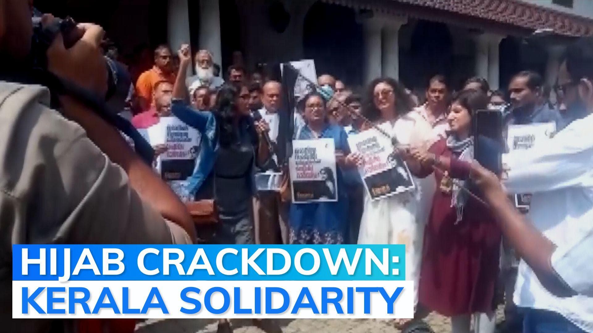 Video: Kerala women burn hijabs in solidarity with Iran's anti-hijab protest