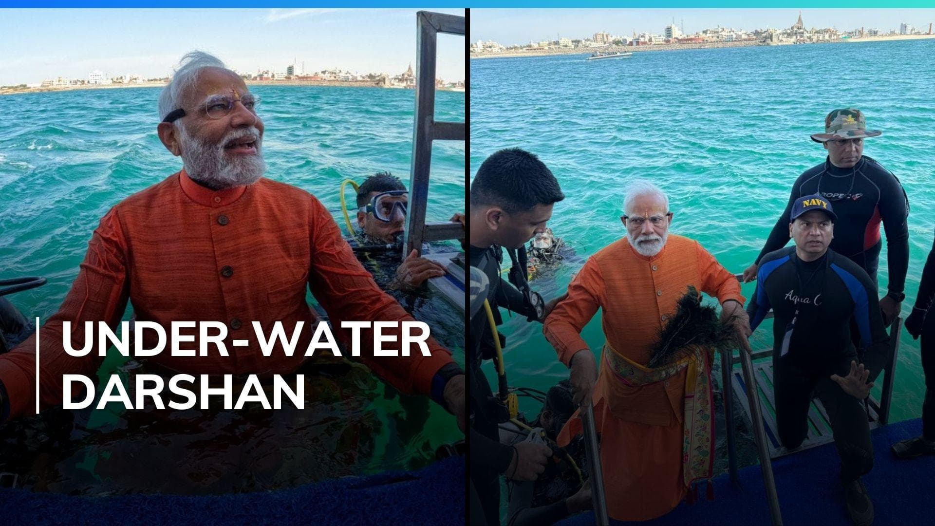 Watch | PM Modi dives to perform prayers at ancient Dwarka city