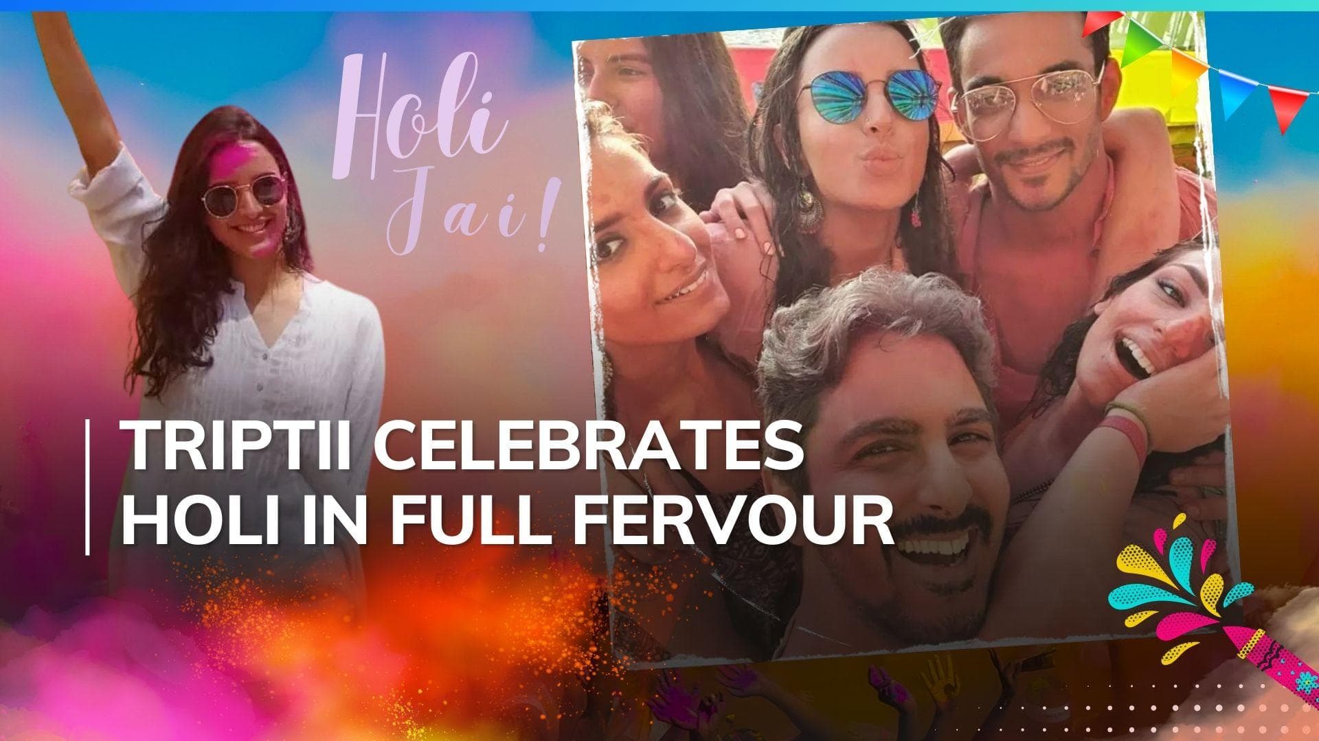 Inside Triptii Dimri’s Holi bash with rumoured beau Sam Merchant and friends