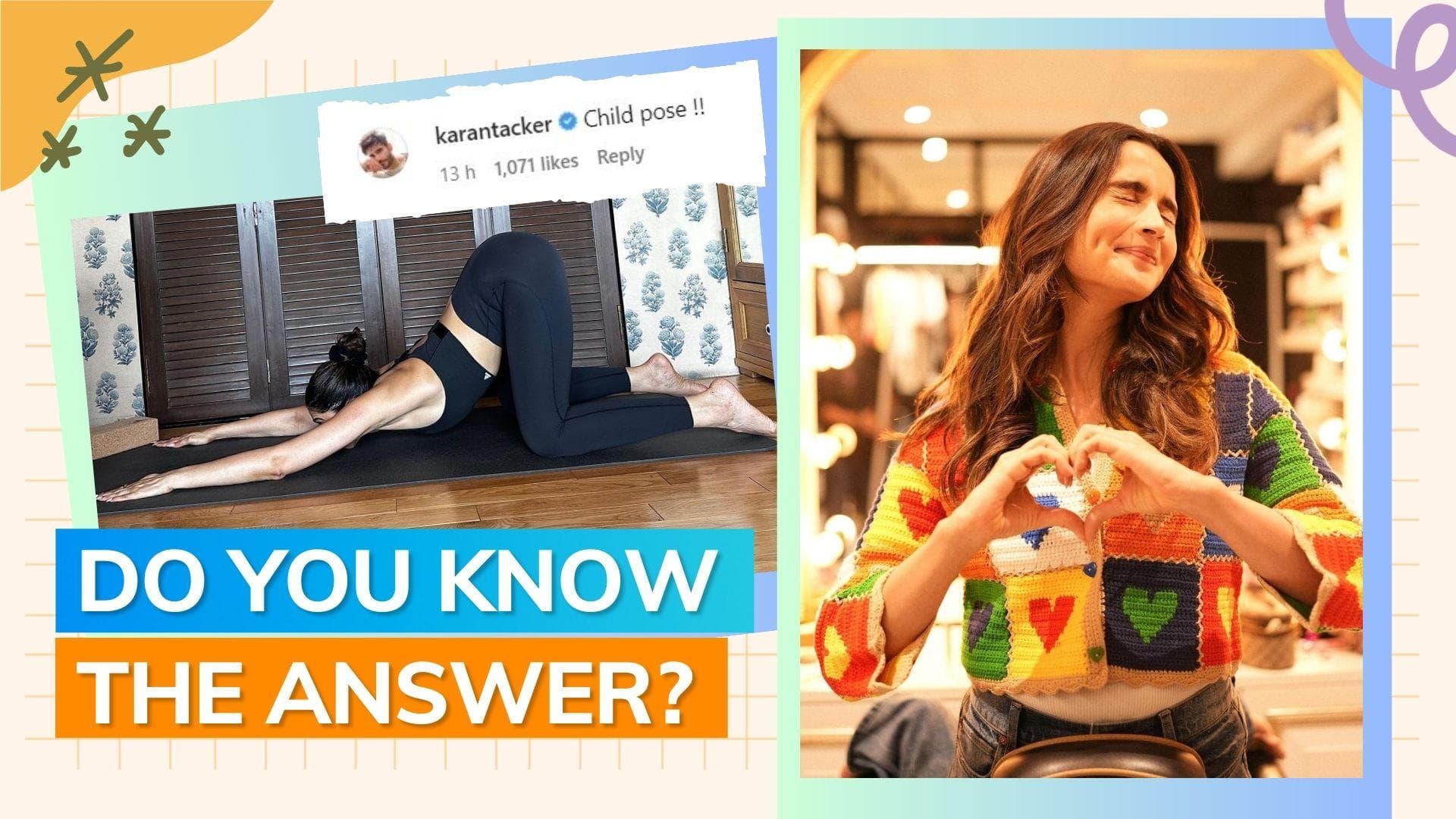 Can you guess Deepika Padukone’s yoga pose in this picture? Check out Alia Bhatt’s response