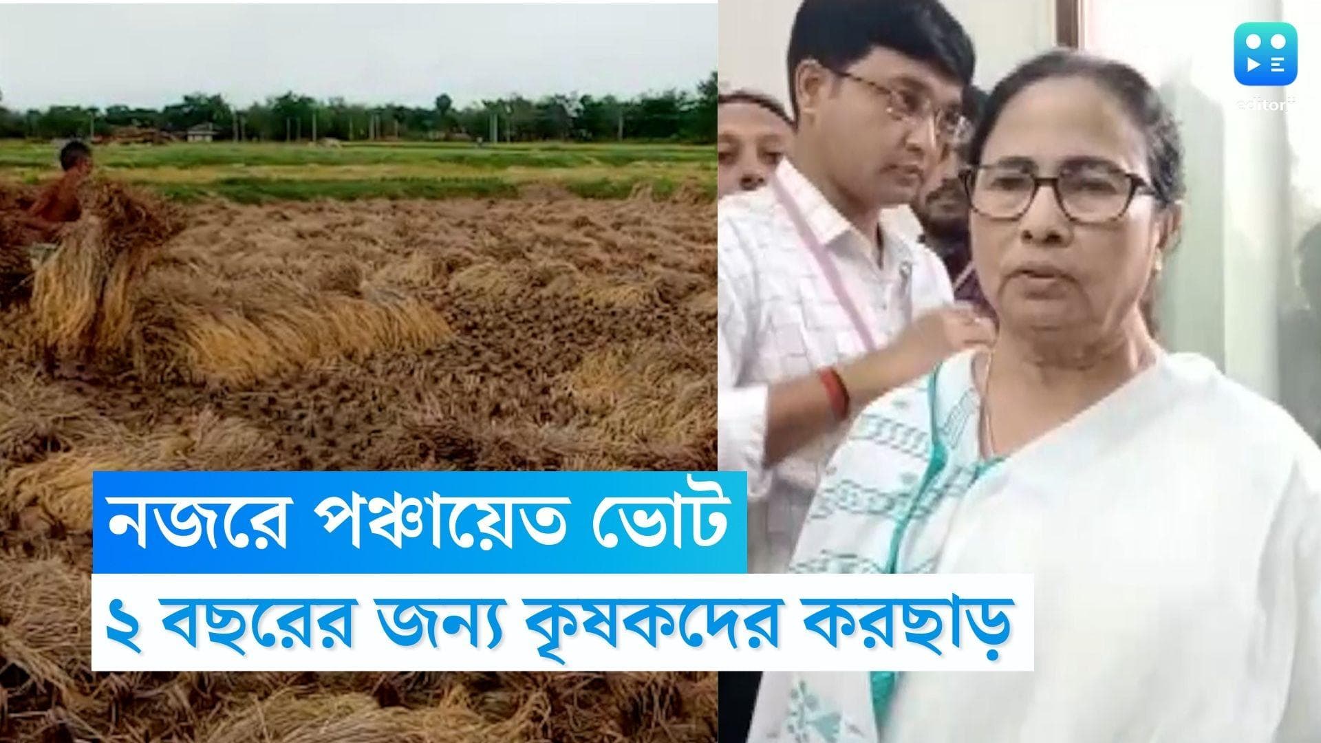 West Bengal Govt on Farmers: নজরে পঞ্চায়েত ভোট, ২ বছরের জন্য কৃষকদের করছাড় তৃণমূল সরকারের
