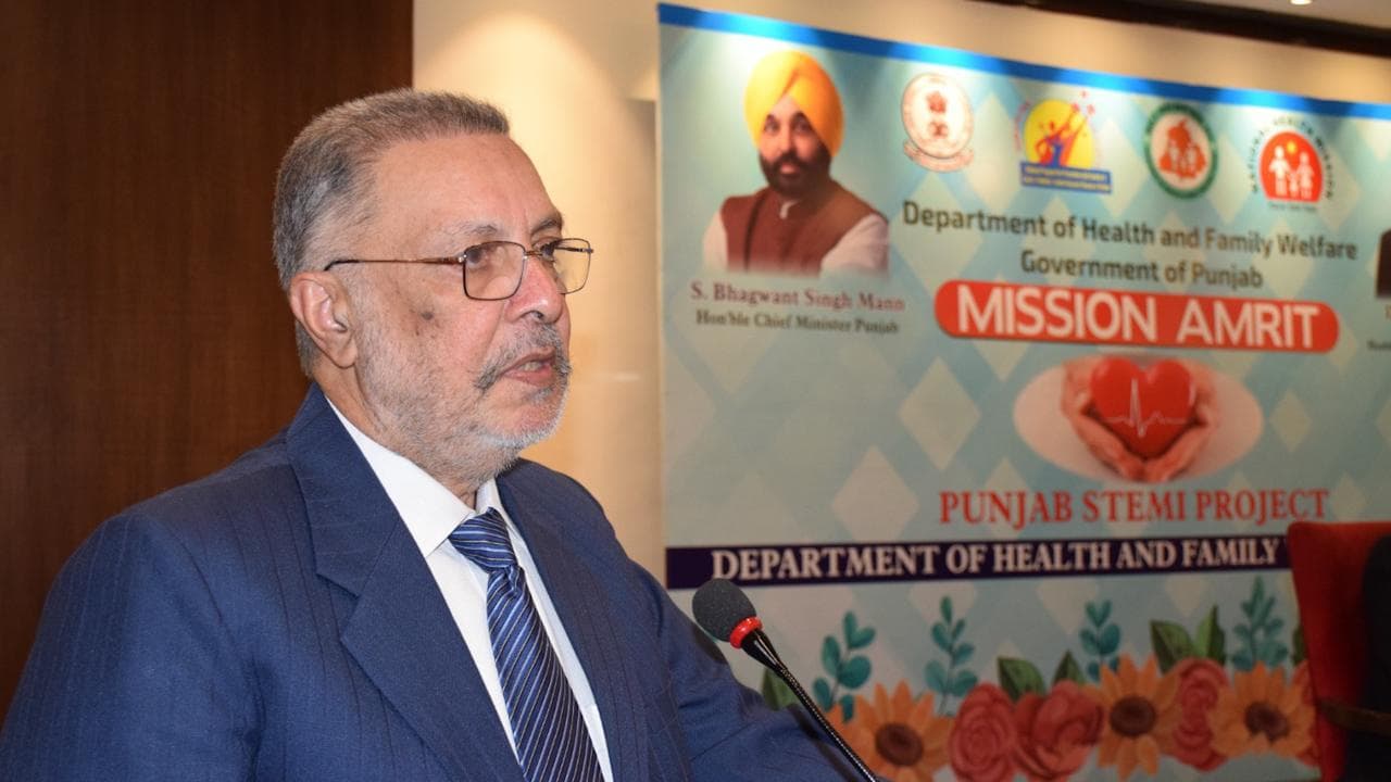 Health minister Balbir Singh launches Punjab STEMI project to cut fatalities linked to heart attack
