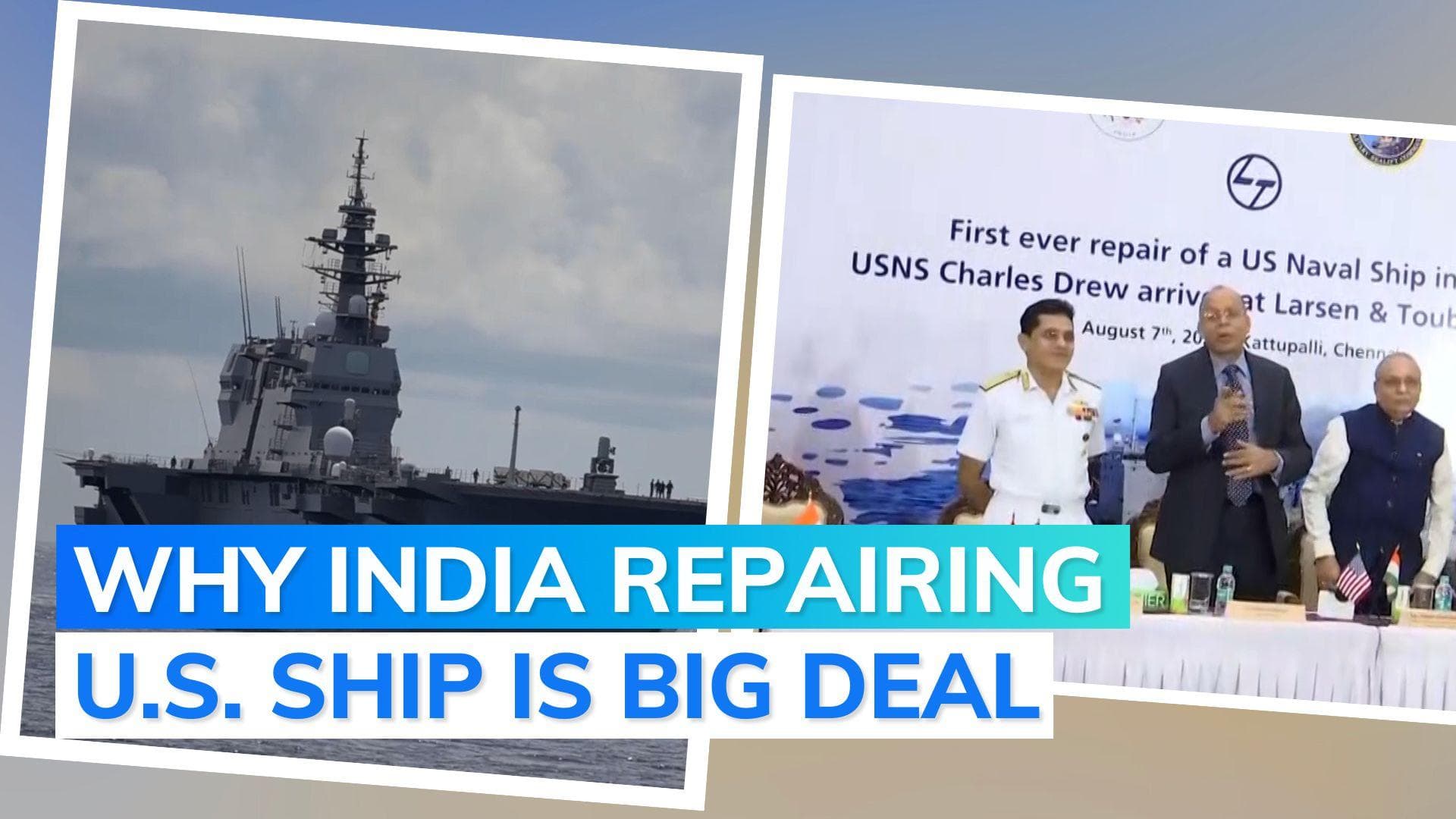 First time ever: US Navy ship in India for repair work; Defence Ministry calls it 'Make In India' boost