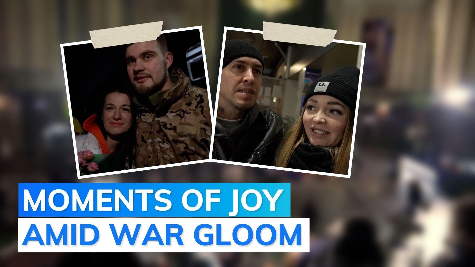 Ukraine war: families reunite at Kyiv station on New Year's Eve