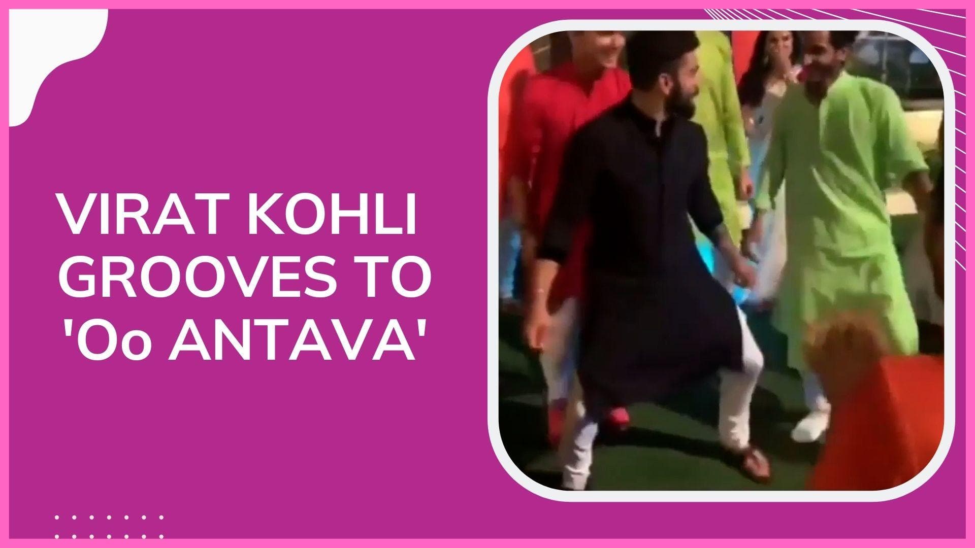 Virat Kohli grooves to Allu Arjun and Samantha Ruth Prabhu's hit track 'Oo Antava'