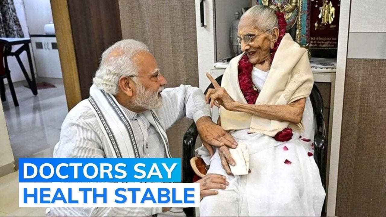 PM Narendra Modi visits mother in Ahmedabad hospital