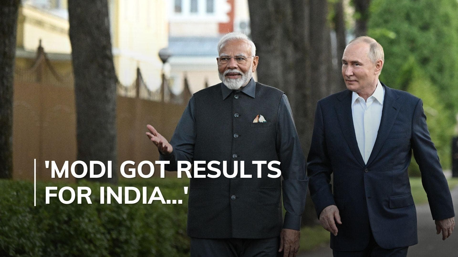 Putin hosts private dinner for Modi, praises his work