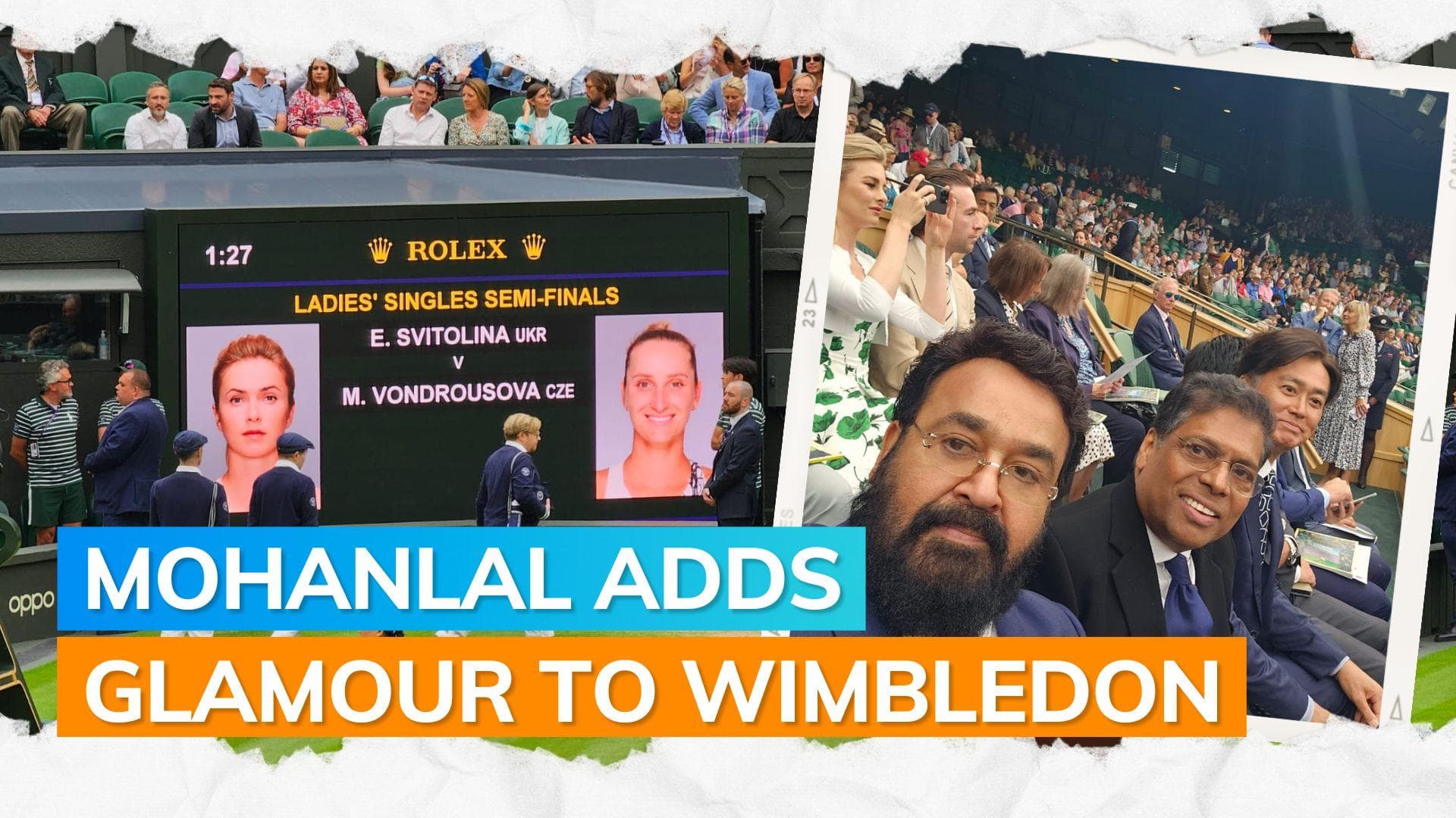 Wimbledon 2023: Mohanlal makes a grand appearance at the tournament with friends; see pics