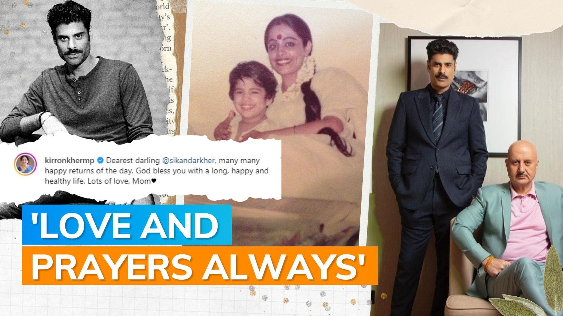 Kirron Kher, Anupam Kher wish son Sikander with adorable posts; request him to get married