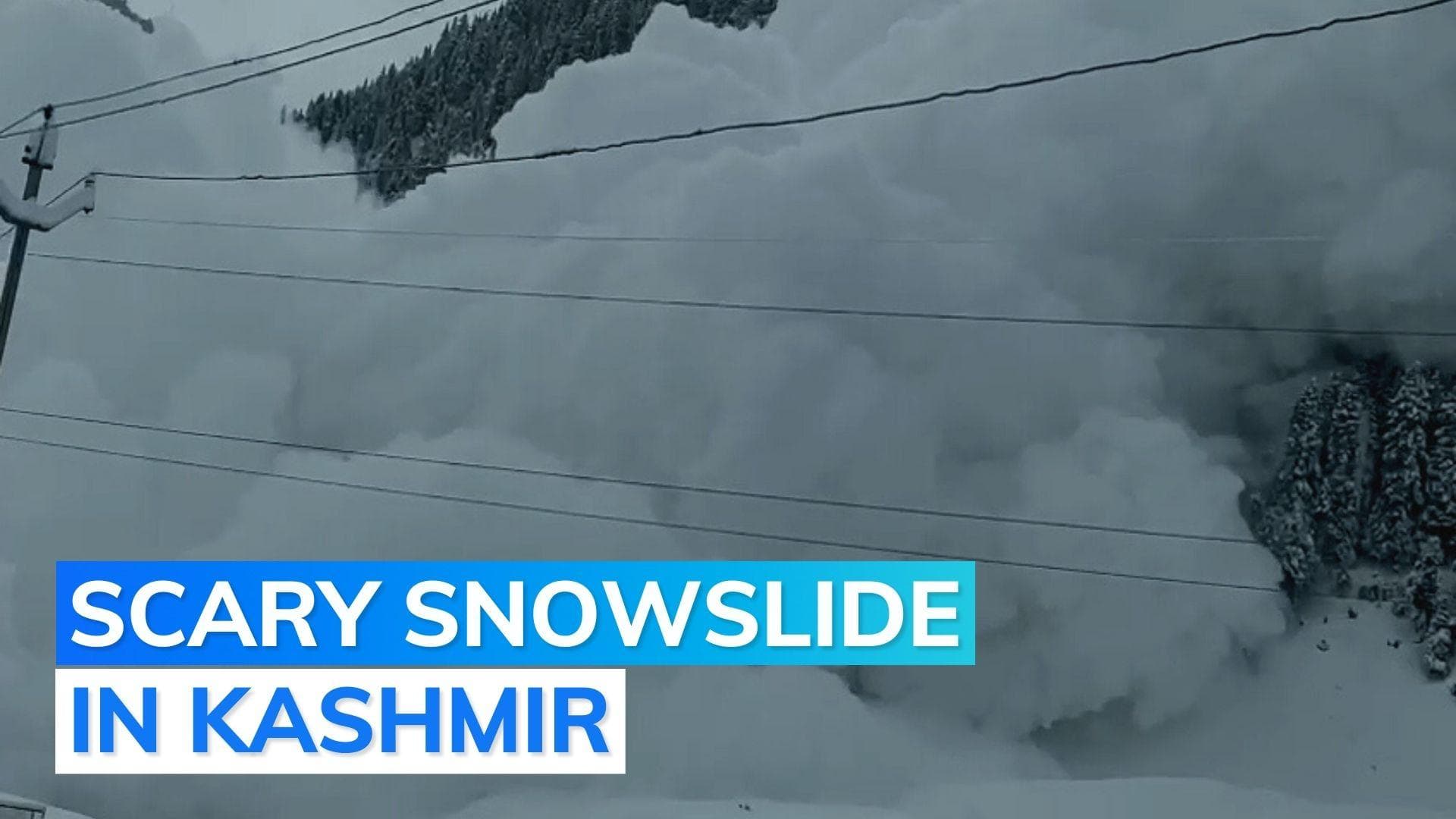 On camera: avalanche in Kashmir's Sonamarg amid snowfall, plunging temperature