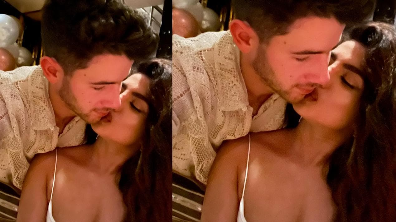 Nick Jonas shares adorable picture with Priyanka Chopra, his 'forever new years kiss' 