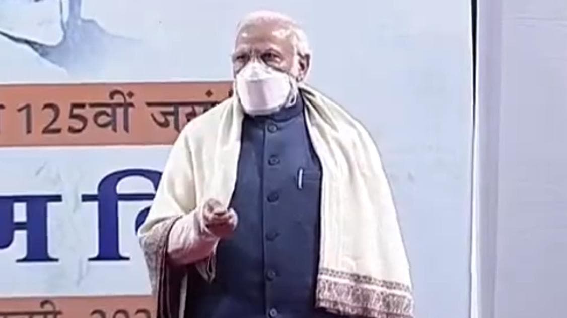 'Didn't beg for freedom': PM Modi unveils hologram of Netaji Bose statue at India Gate