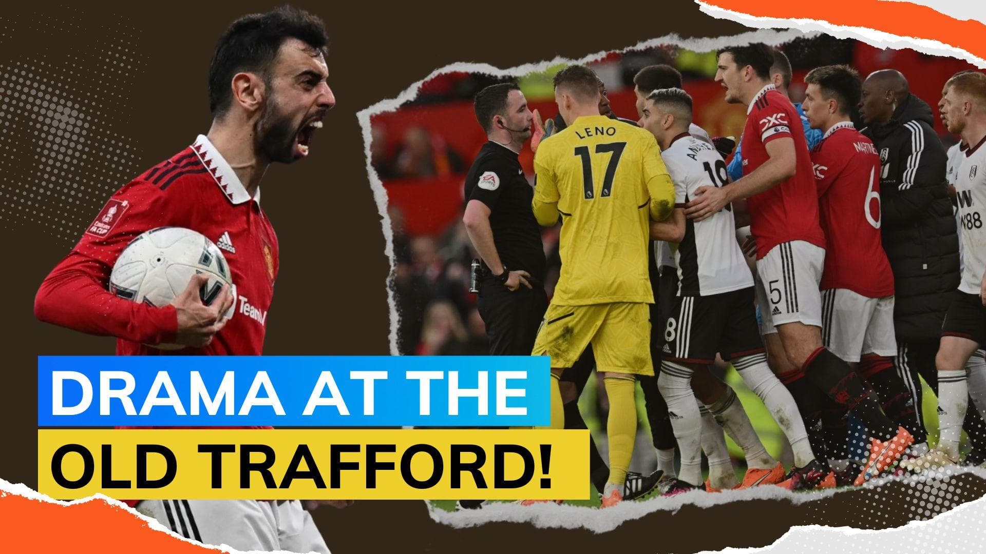 FA Cup Highlights! Fulham have 3 sent off as Manchester United win 3-1 to reach the semis