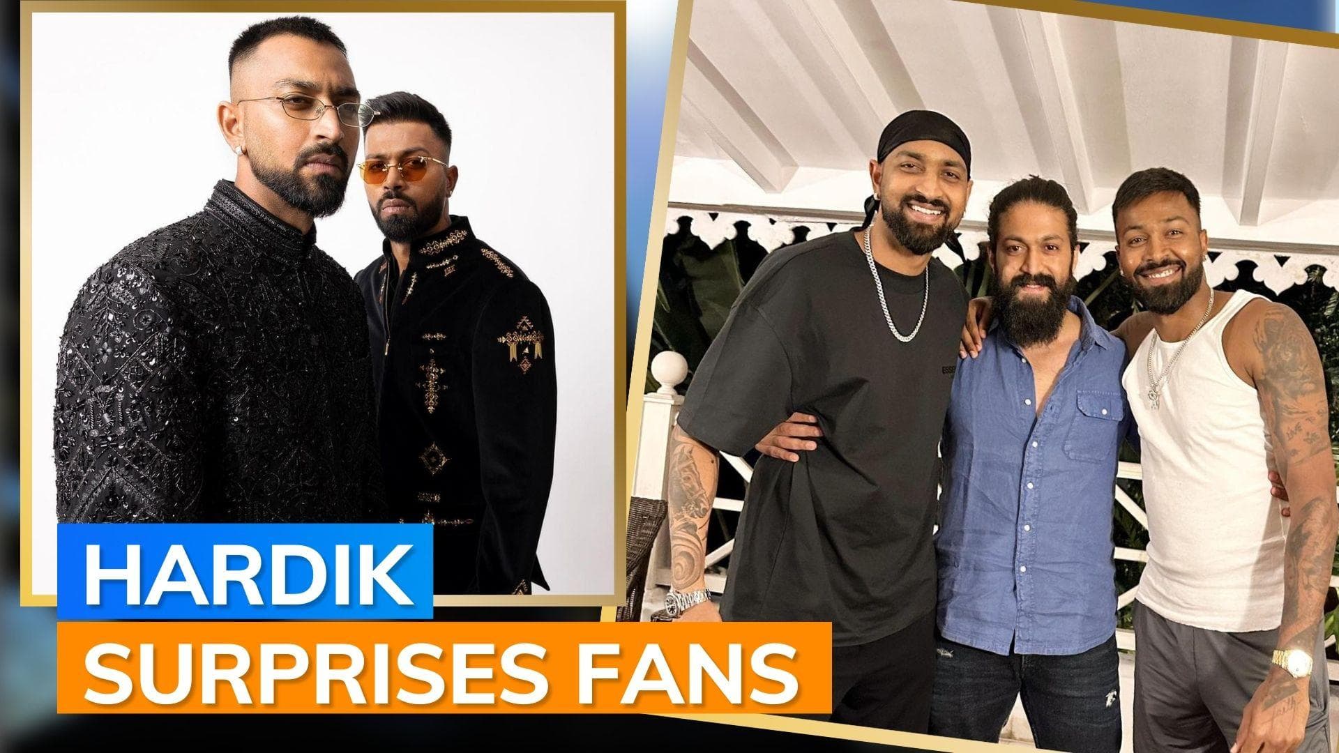 ‘KGF’ star Yash hangs out with cricketer Hardik Pandya. See pics