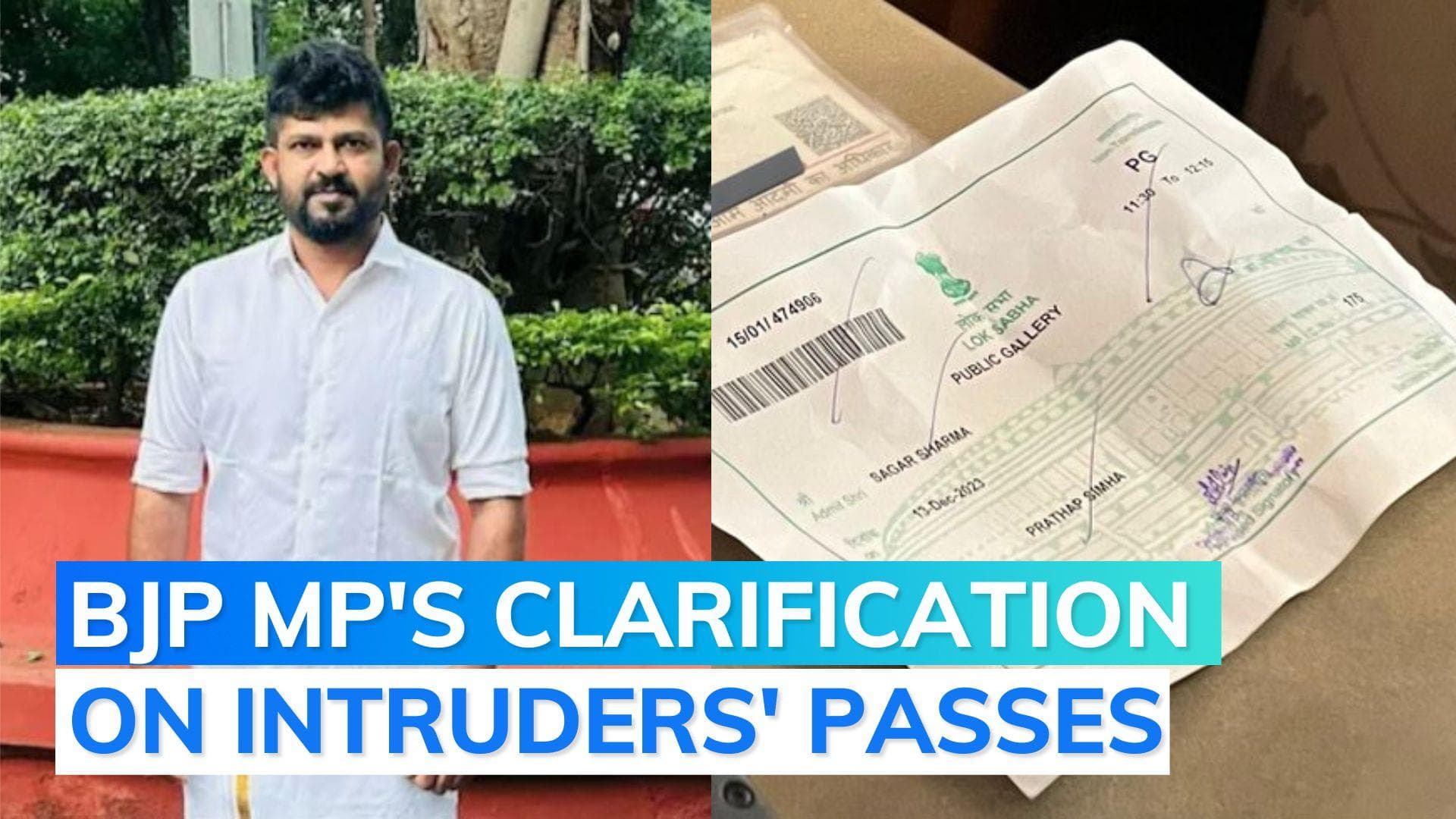 Lok Sabha breach: BJP MP Pratap Simha who issued pass to intruder meets Speaker, say reports