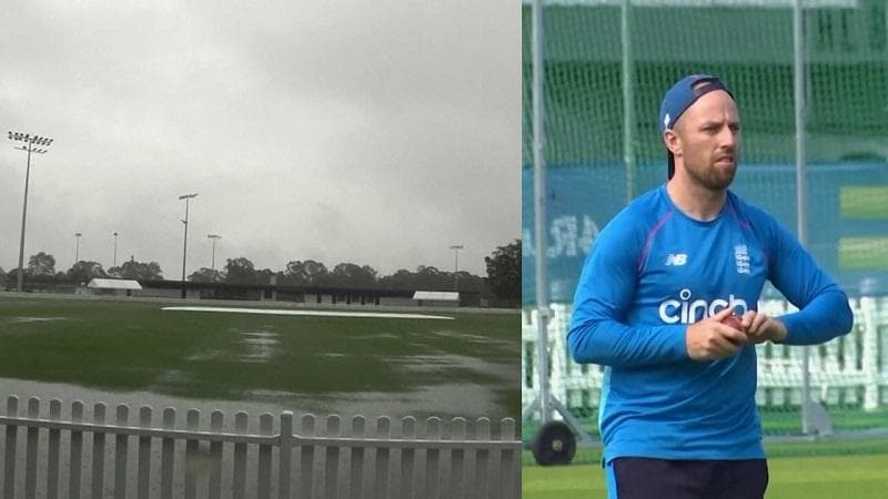 Ashes: Rain continues to prevent England from training, Jack Leach bowls in hotel room