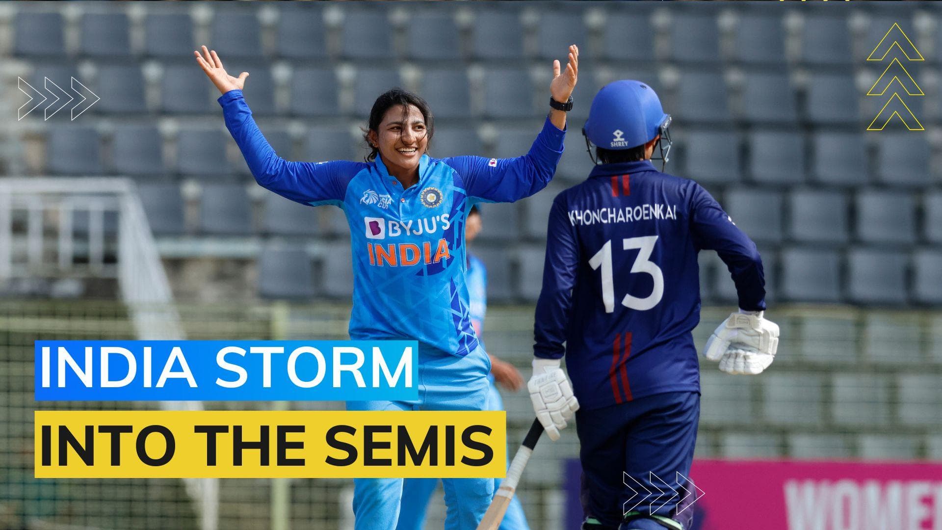 Women's Asia Cup 2022: India steamroll Thailand to maintain top spot