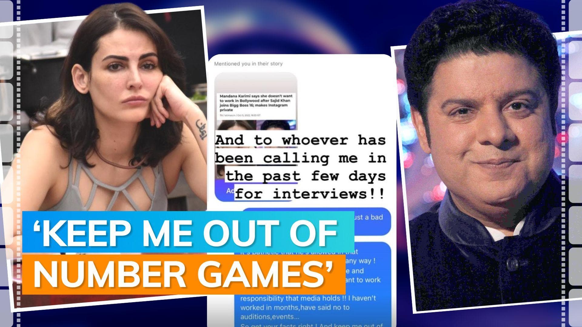 Sajid Khan 'Bigg Boss' row: Never said won't work in Bollywood again, says Mandana Karimi