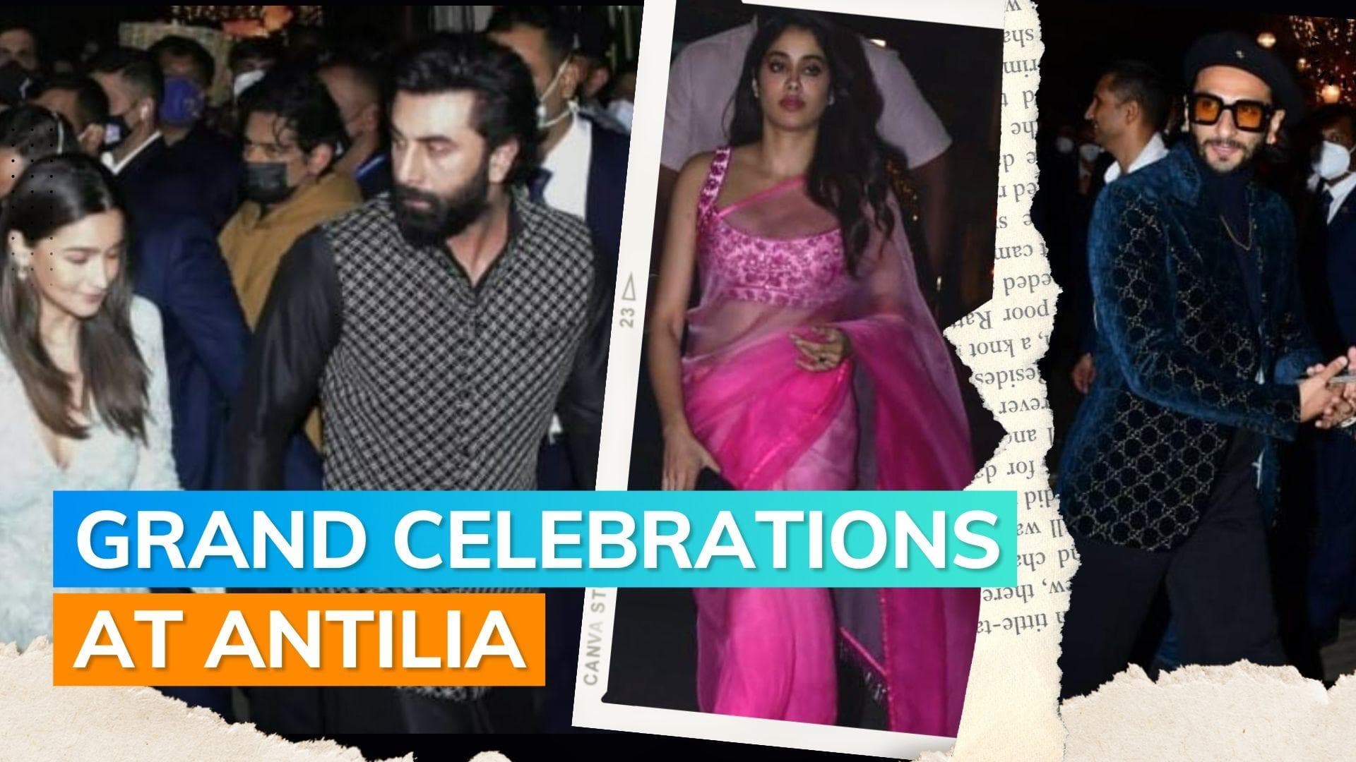 Anant Ambani's engagement bash: Alia Bhatt, Ranbir Kapoor, Janhvi Kapoor and others spotted