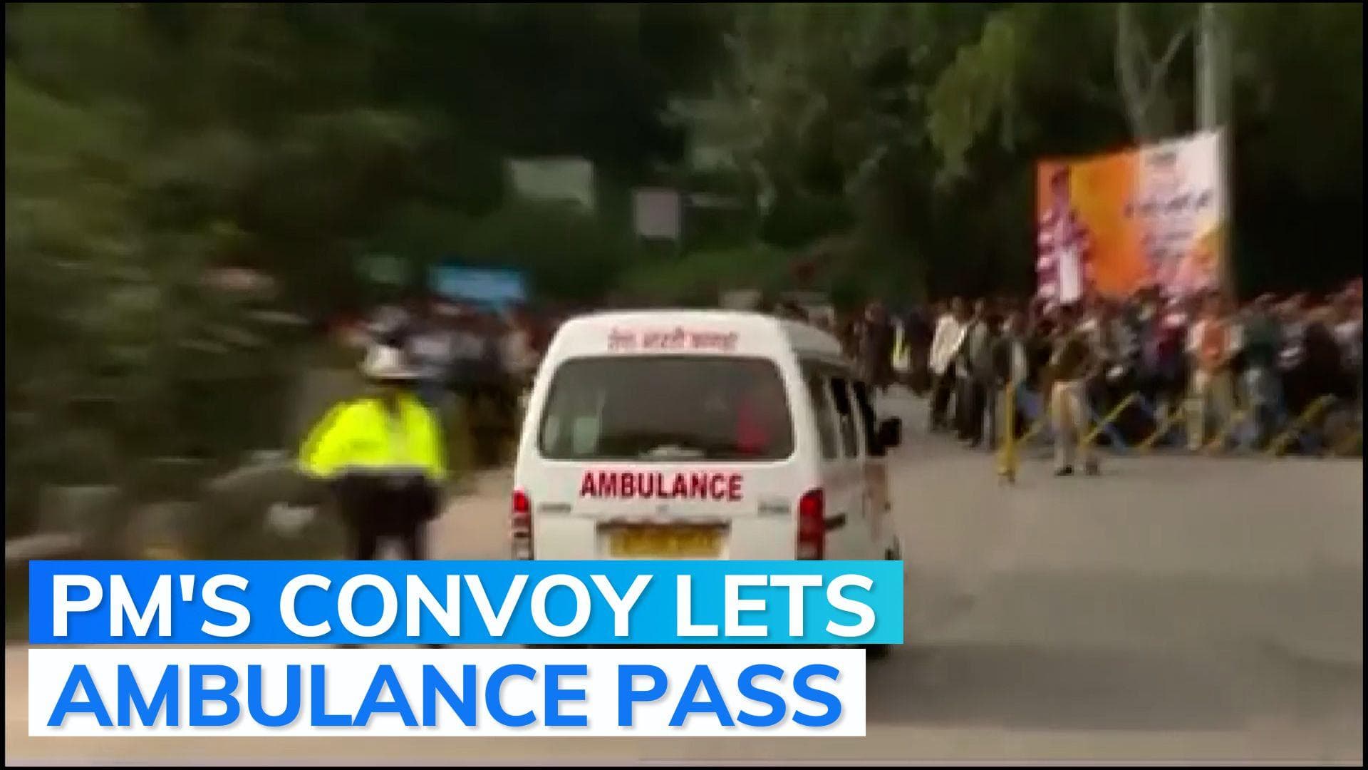 Watch: PM Modi stops convoy to let ambulance pass