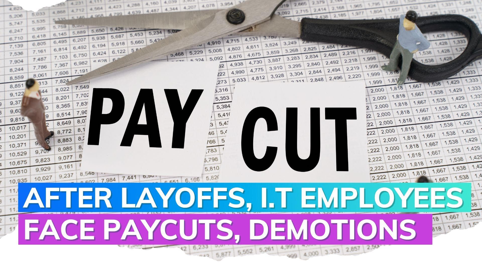 After layoffs, I.T employees face pay cuts and demotions 