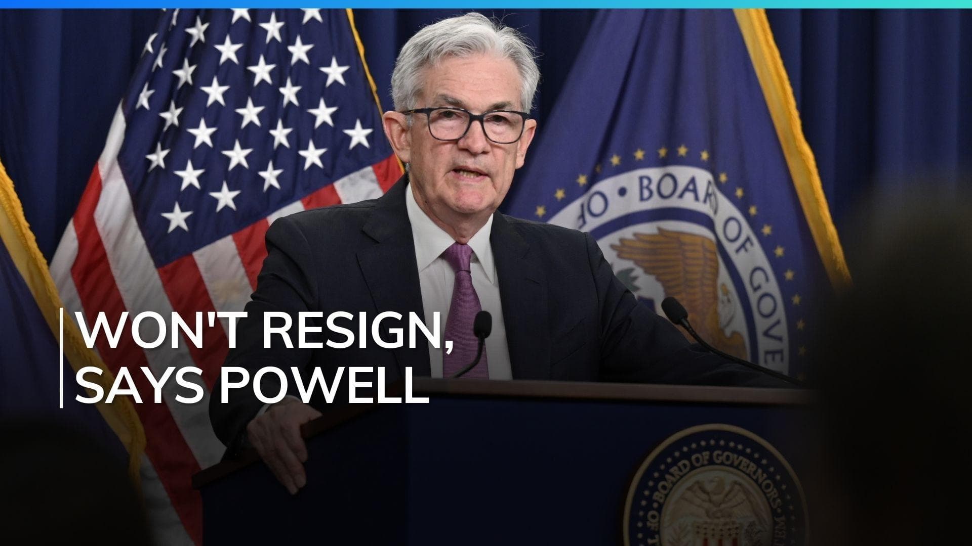 Federal Reserve Chief Powell Refuses To Bend To Political Pressure