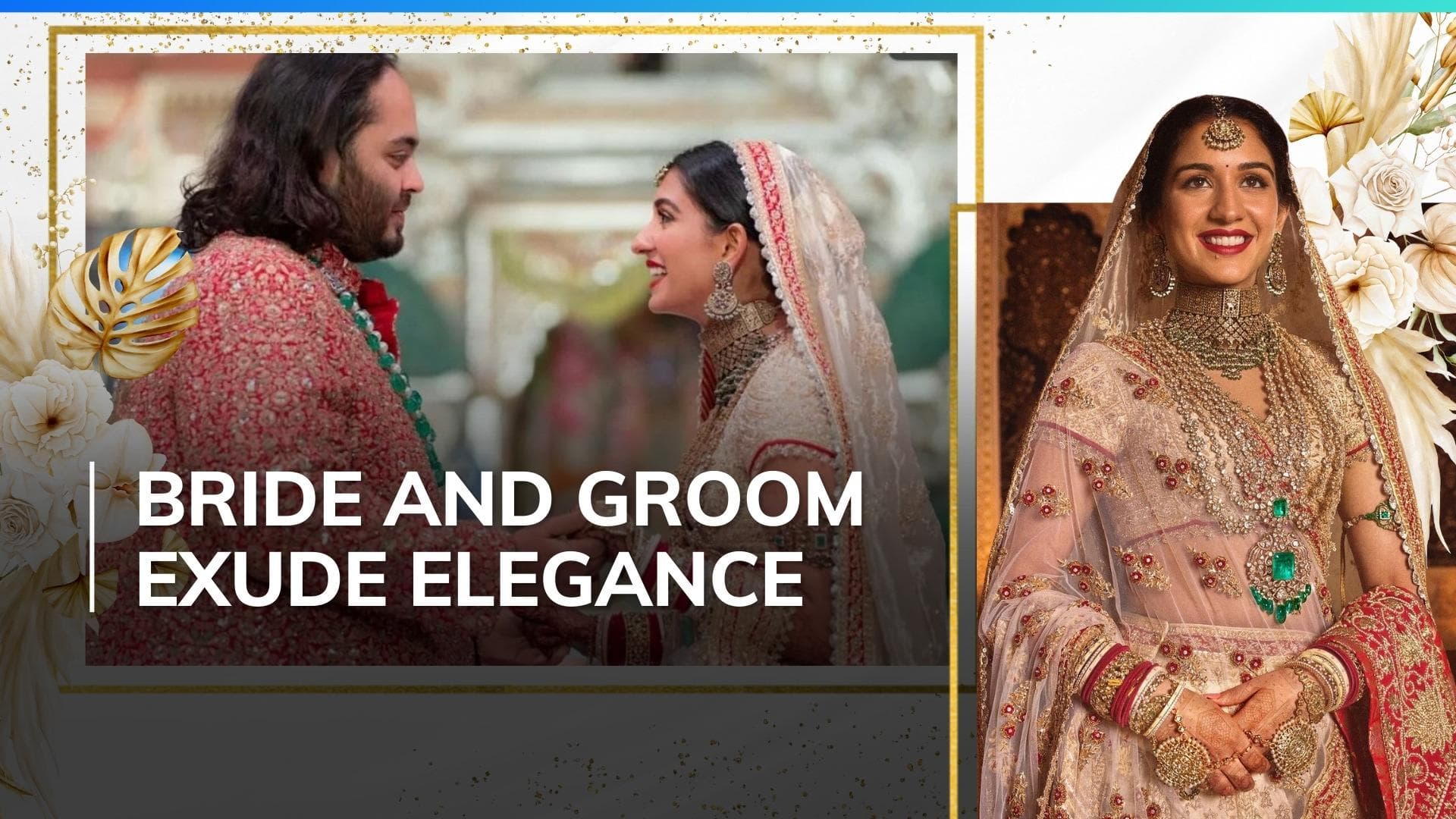 Anant Ambani, Radhika Merchant pay homage to India's cultural heritage with wedding outfits. Take a look