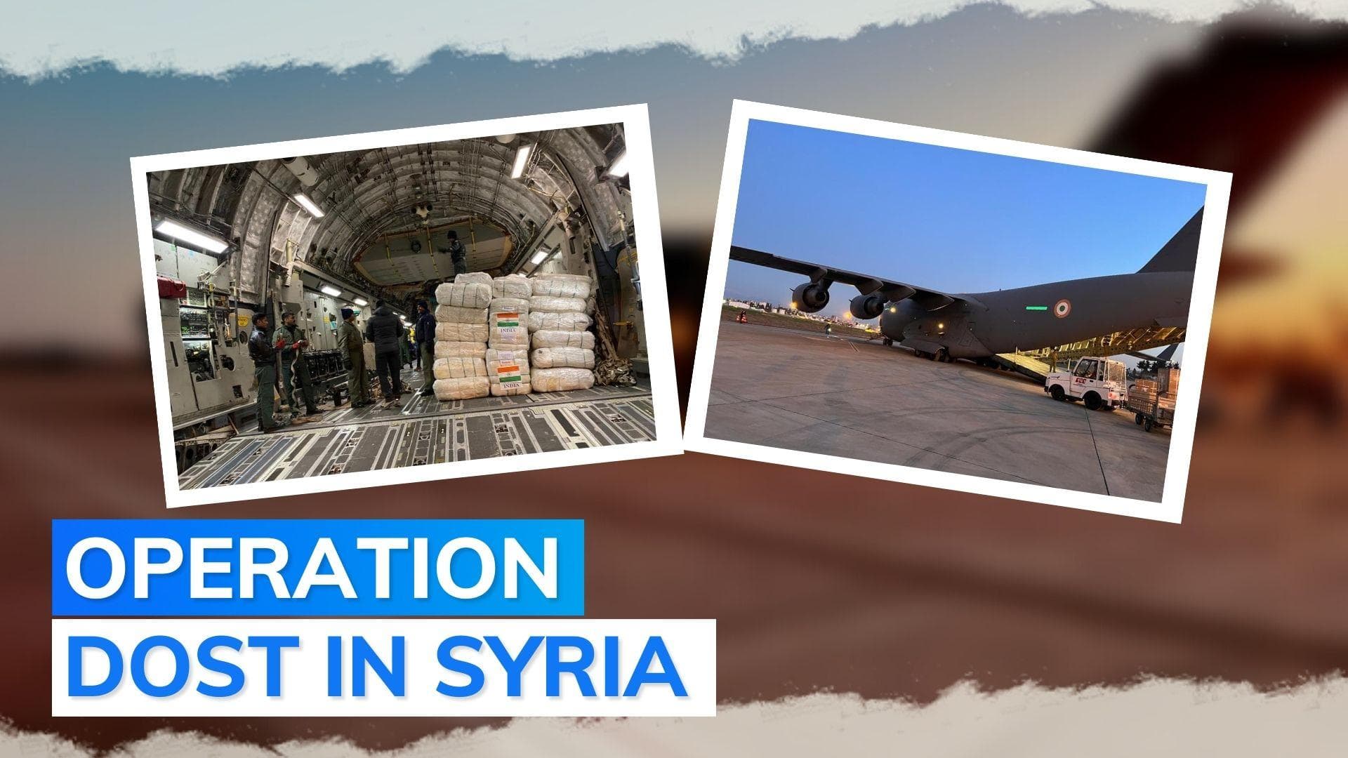 Flight from India with over 23 tonnes of relief material lands in earthquake-hit Syria
