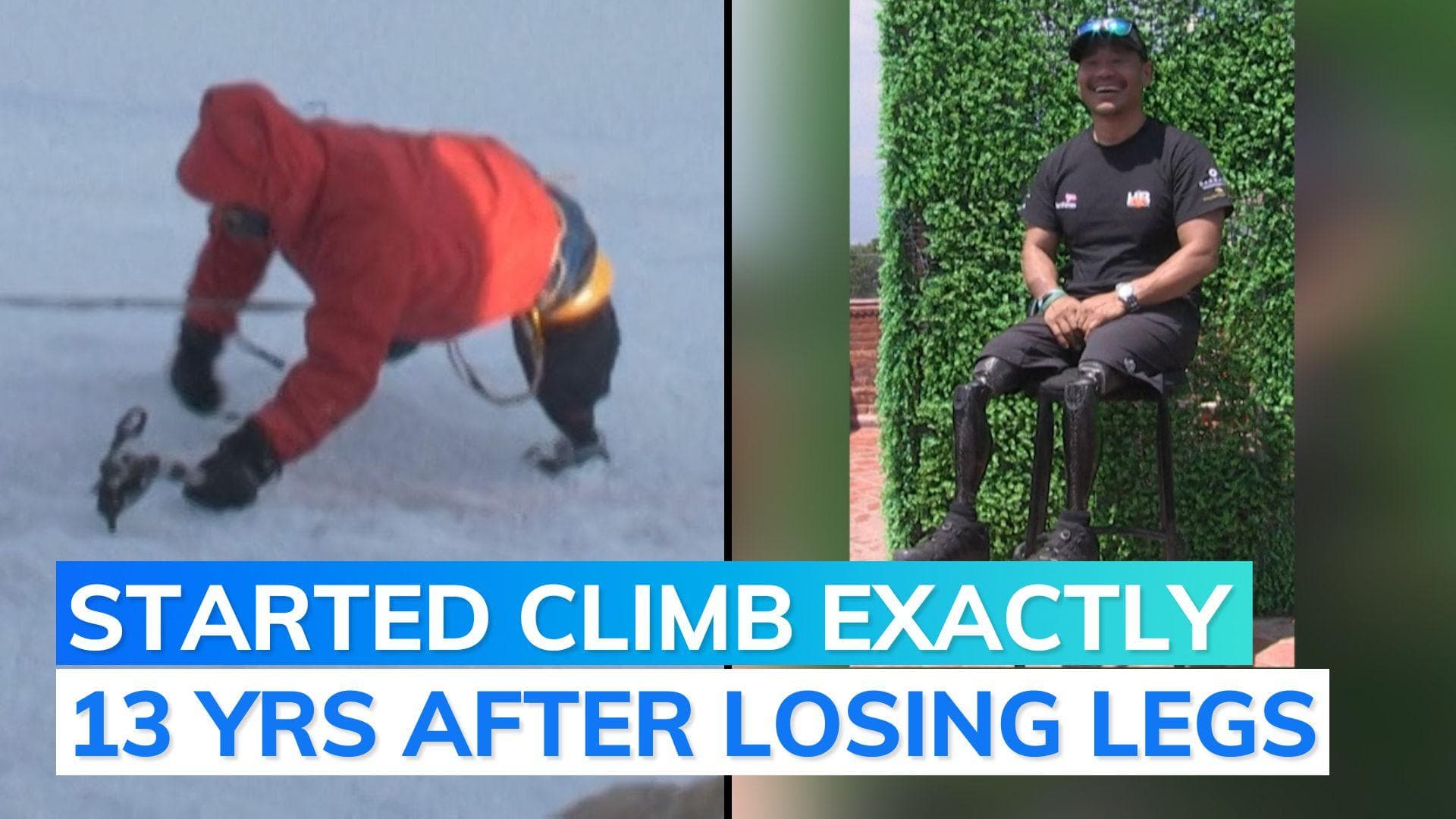 Mount Everest: ex-soldier, who lost both legs, successfully climbs tallest peak