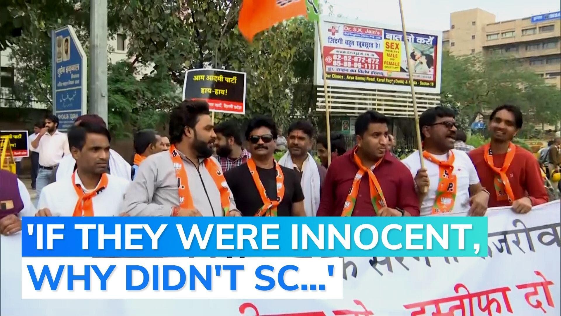 BJP holds protests in Delhi, demands Kejriwal's resignation over now scrapped excise policy