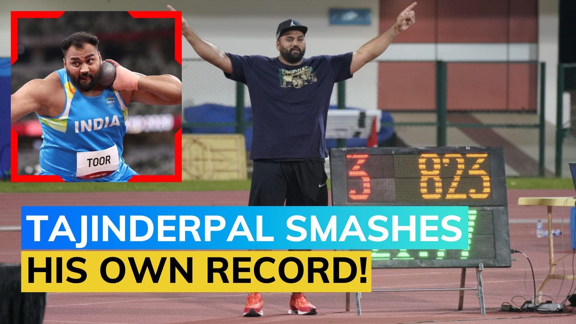 Tajinderpal Singh Toor: 28-year-old sets new Asian Shot put record days after losing Grandmother
