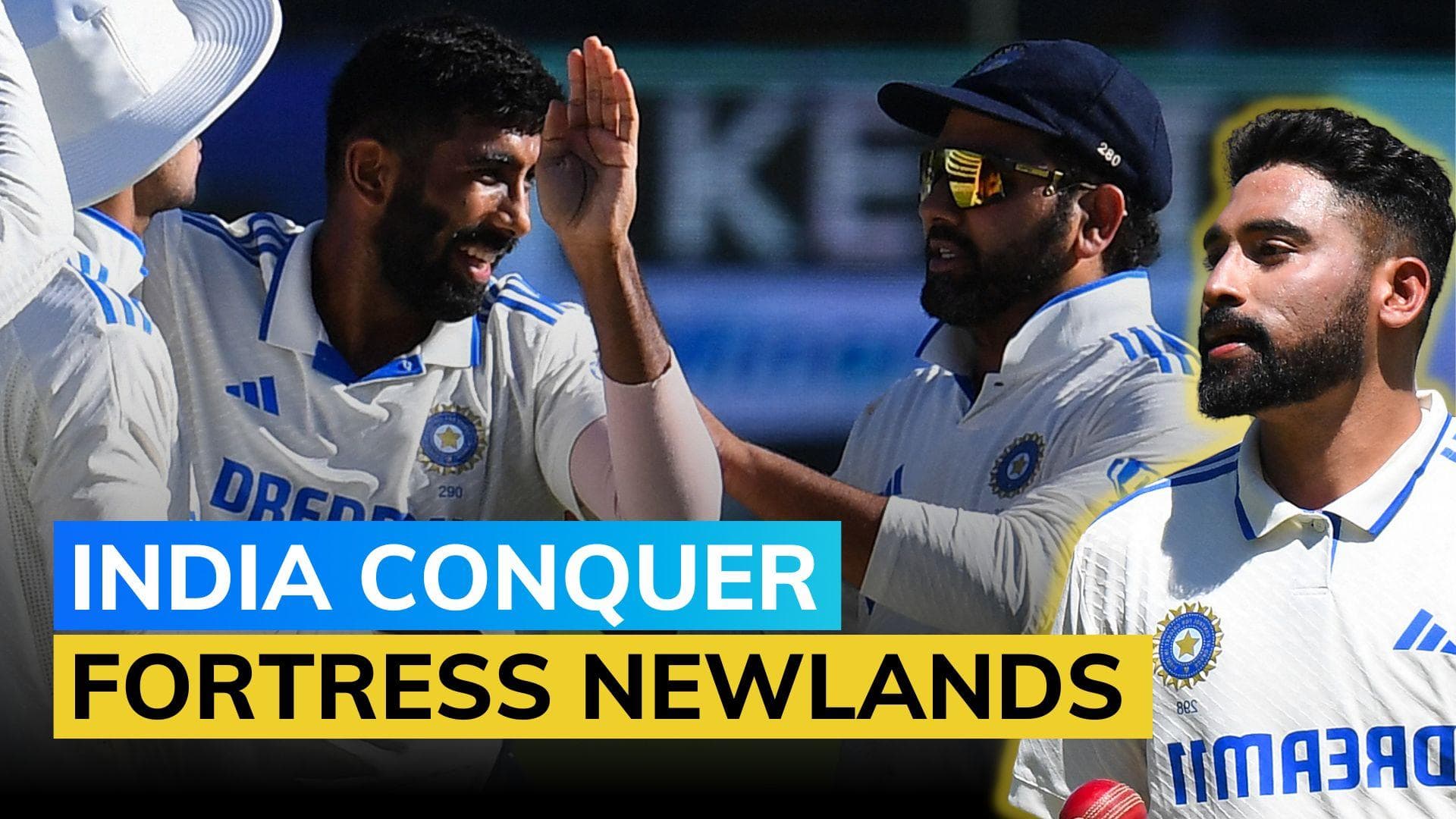 India script historic triumph in Cape Town with Mohammed Siraj and Jasprit Bumrah playing starring roles