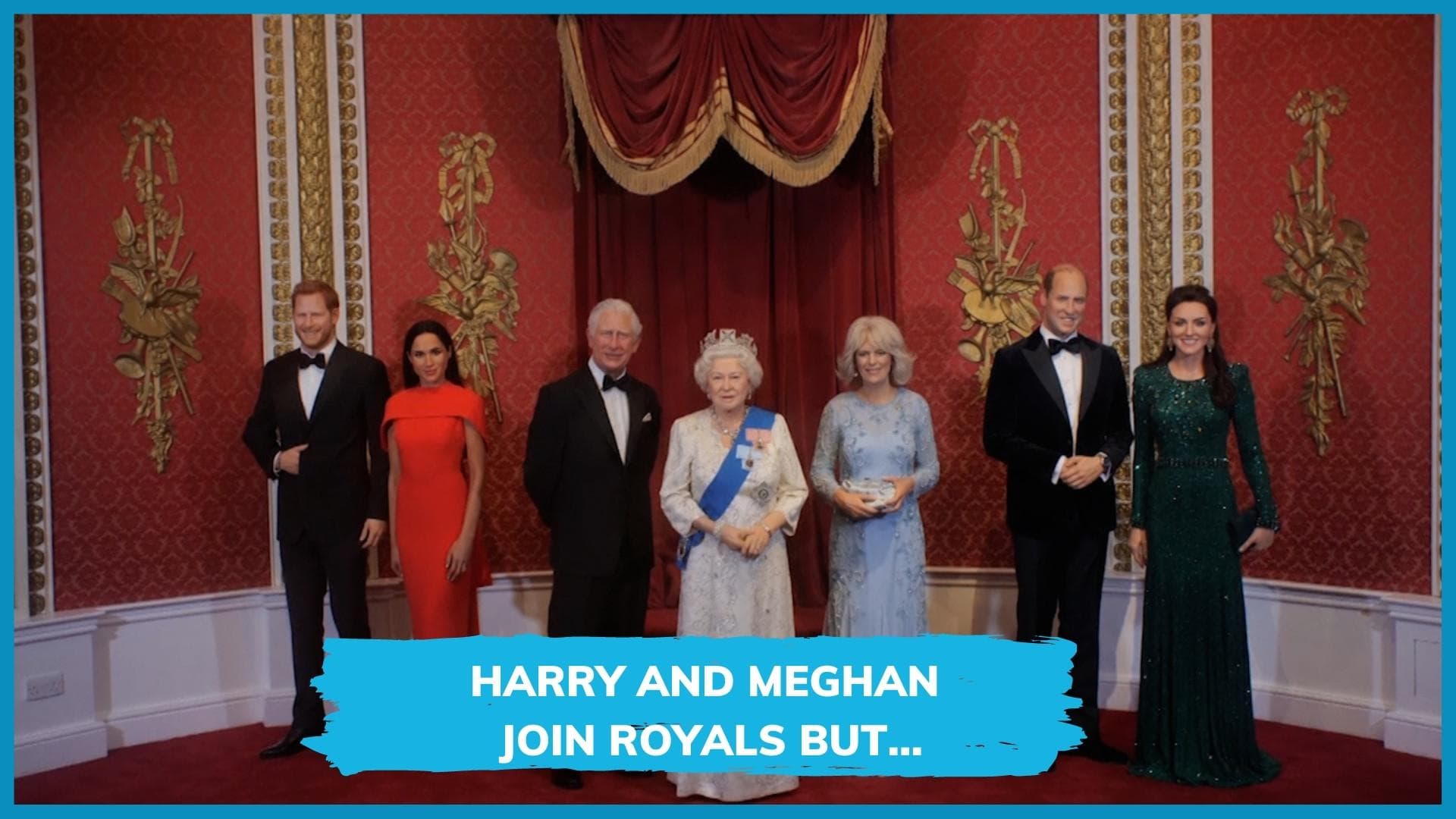 British royal family reunites with Harry & Meghan, but in wax