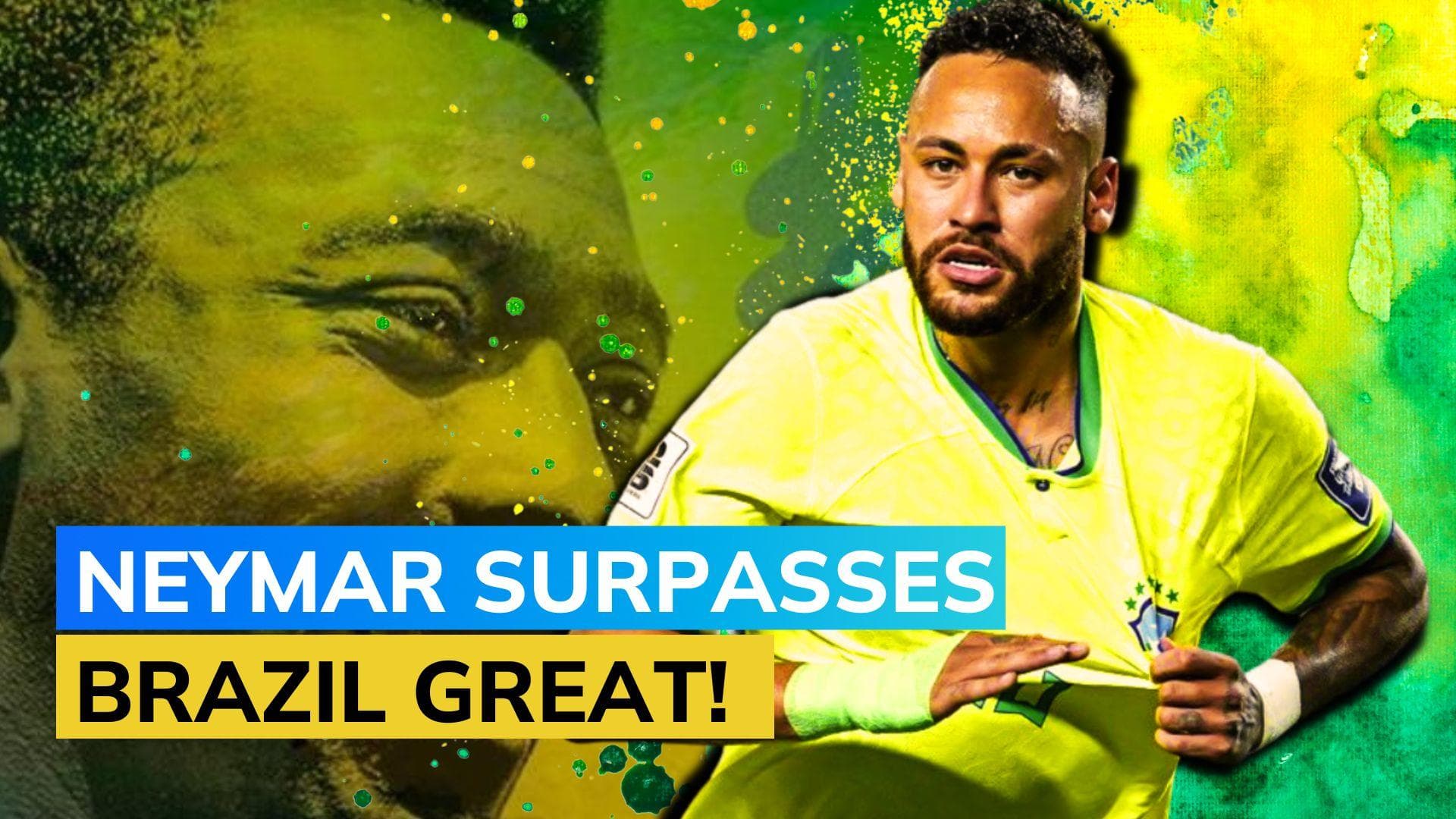 Neymar breaks Pele's record as Brazil's all-time top goal scorer