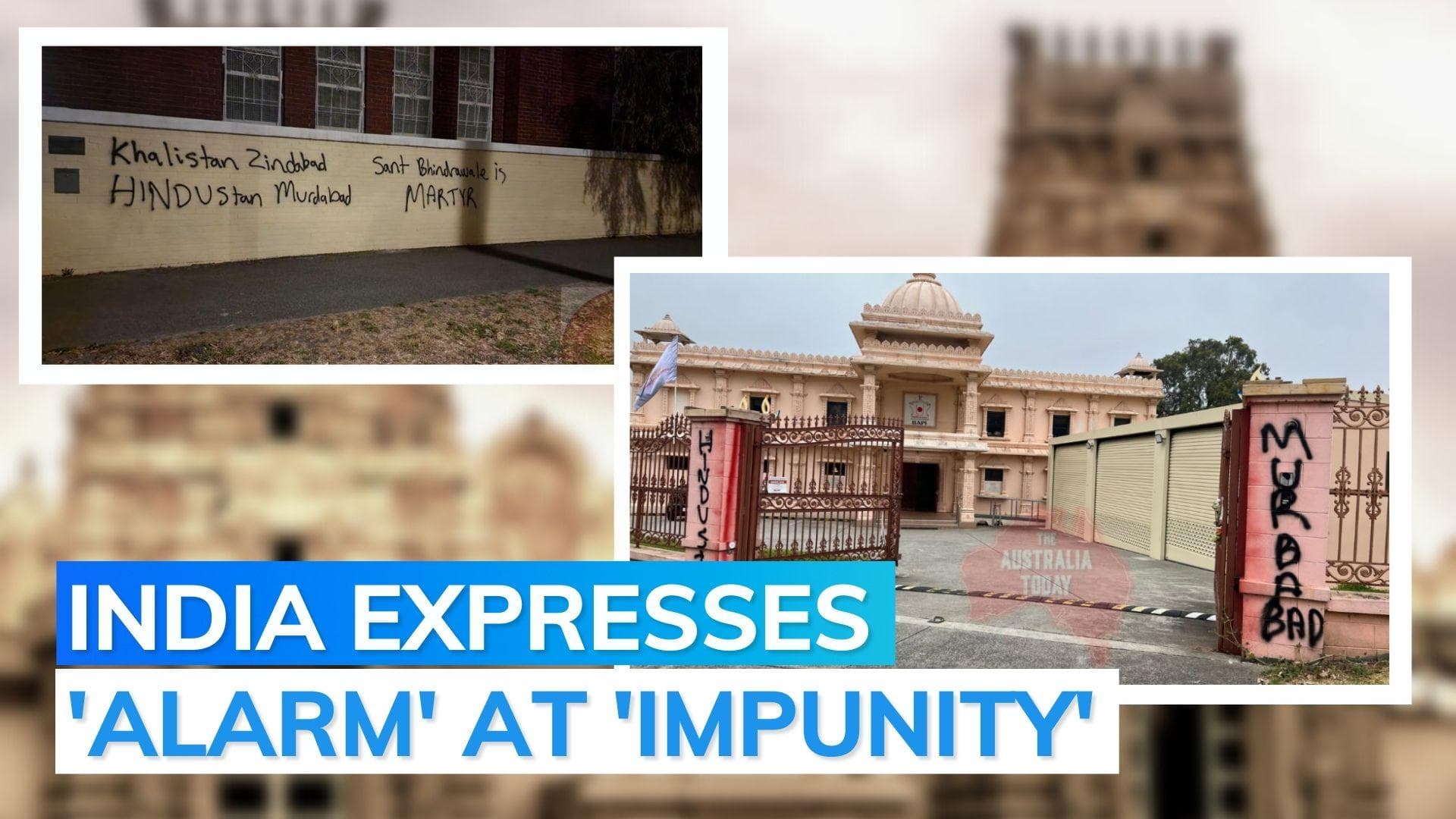 India slams vandalisation of three Hindu temples in Australia