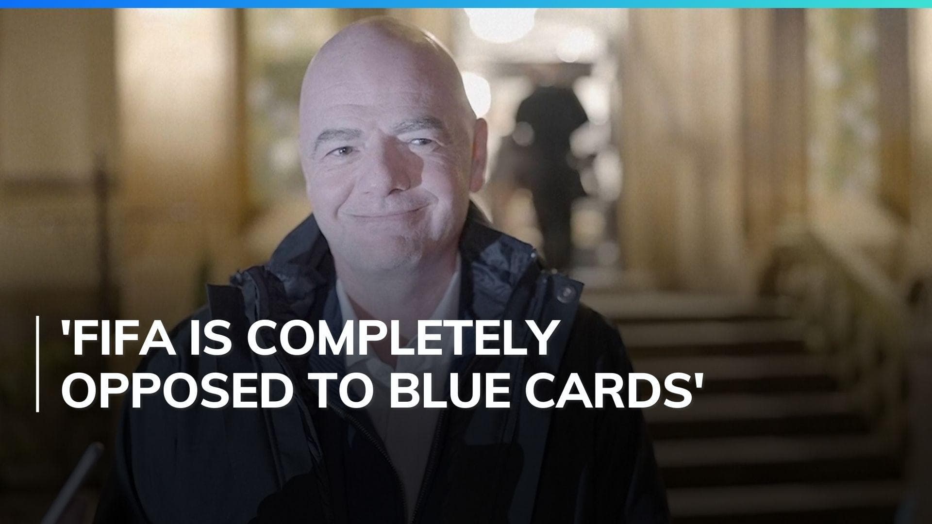 FIFA rules panel scraps plan for blue cards; idea was to send players to ''sin bin''