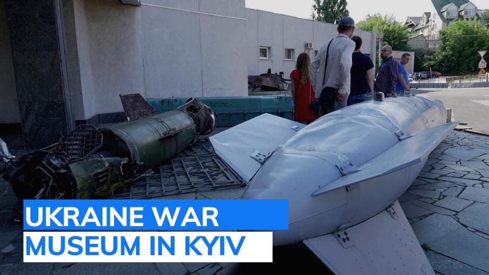 Kyiv exhibition showcases paraphernalia of war