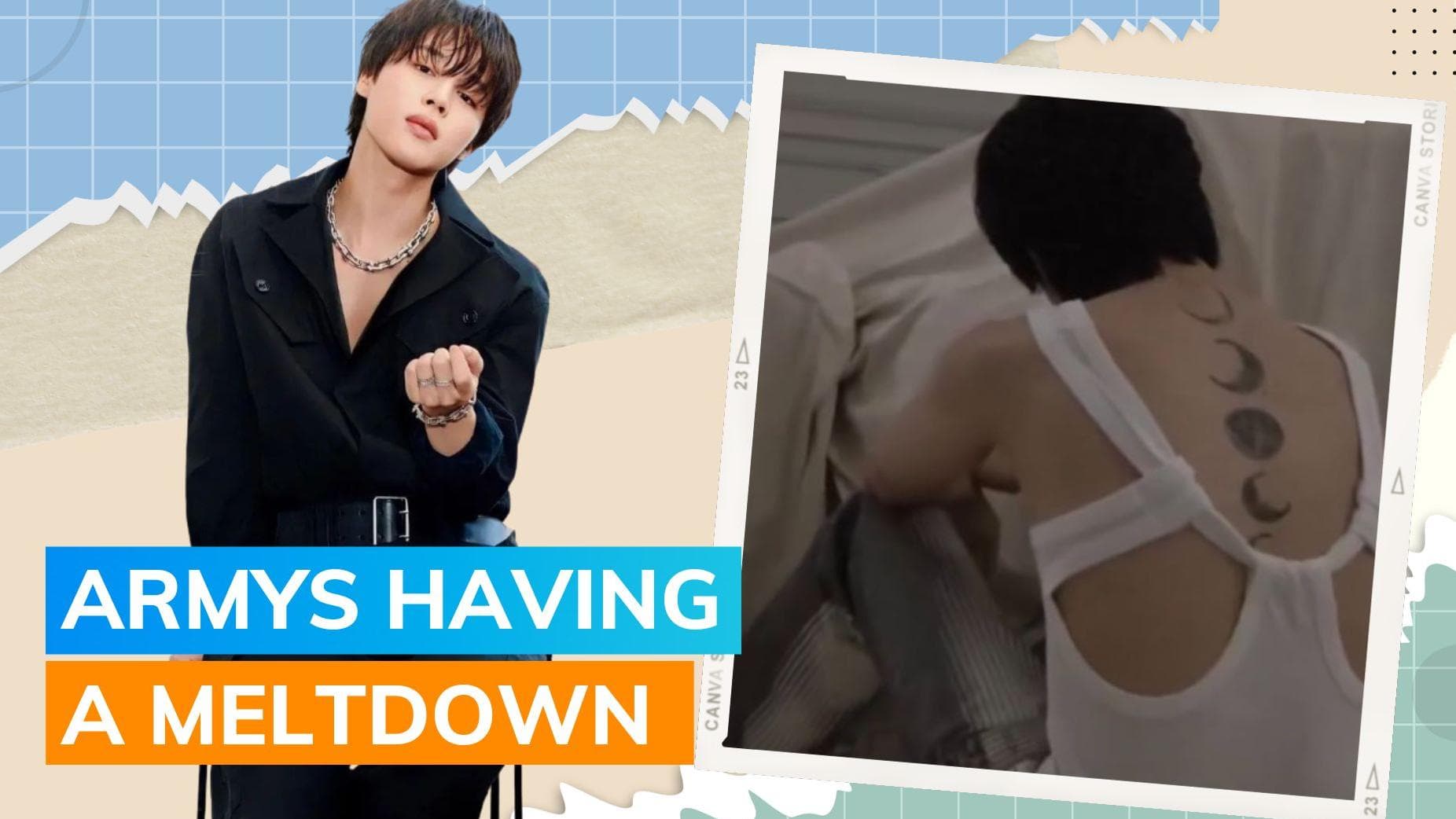 First time ever: BTS member Jimin gives glimpse of his moon tattoos