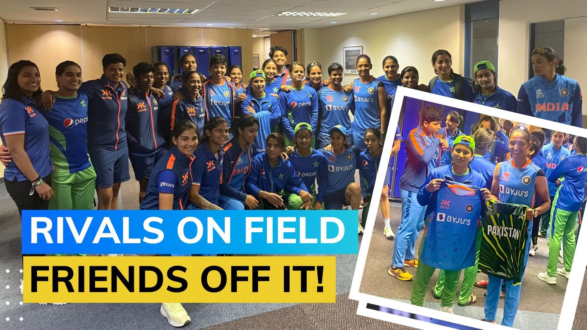 WATCH: India and Pakistan players meet in the dressing room after T20 World Cup clash