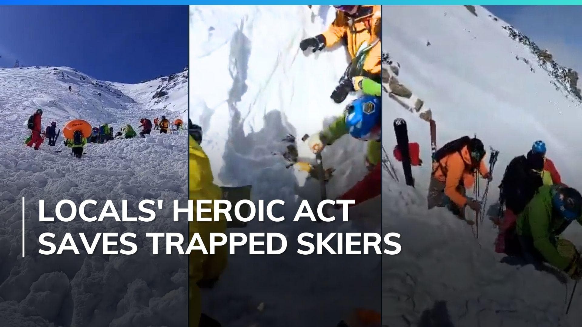 Watch: avalanches hit Gulmarg, locals come to rescue work, save lives