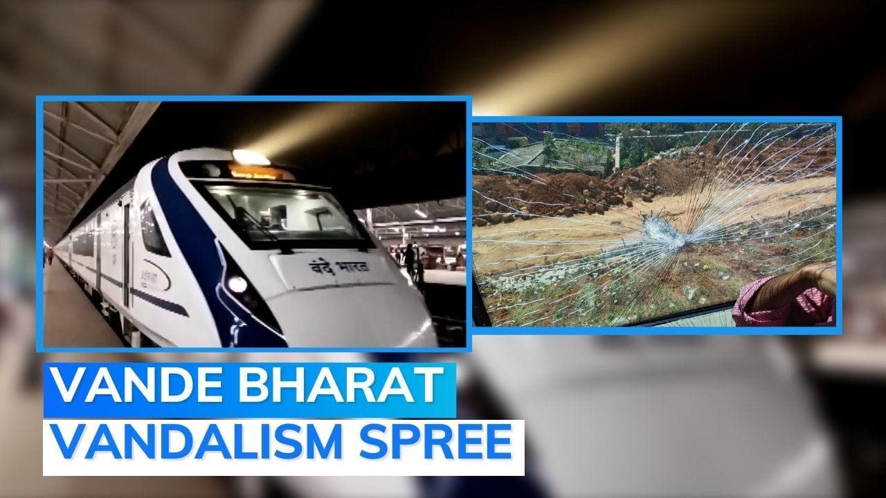 Stones pelted at Vande Bharat Express in Bengaluru, train's glass windows damaged