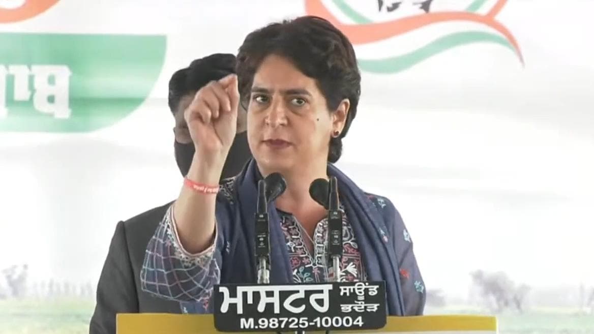 'Congress govt, run by BJP': Why Priyanka Gandhi said this at rally | Punjab Election 2022