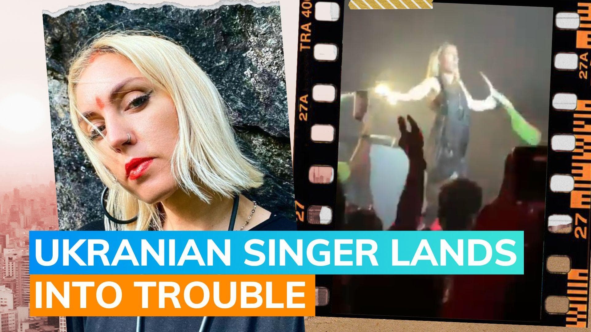 Ukrainian singer booked for allegedly disrespecting Indian flag | more details here
