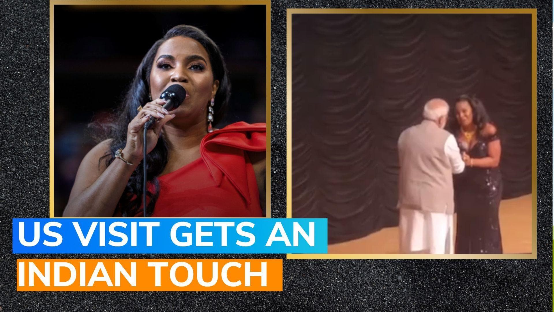 Singer Mary Millben sings'Jana Gana Mana'; touches PM Modi's feet | watch