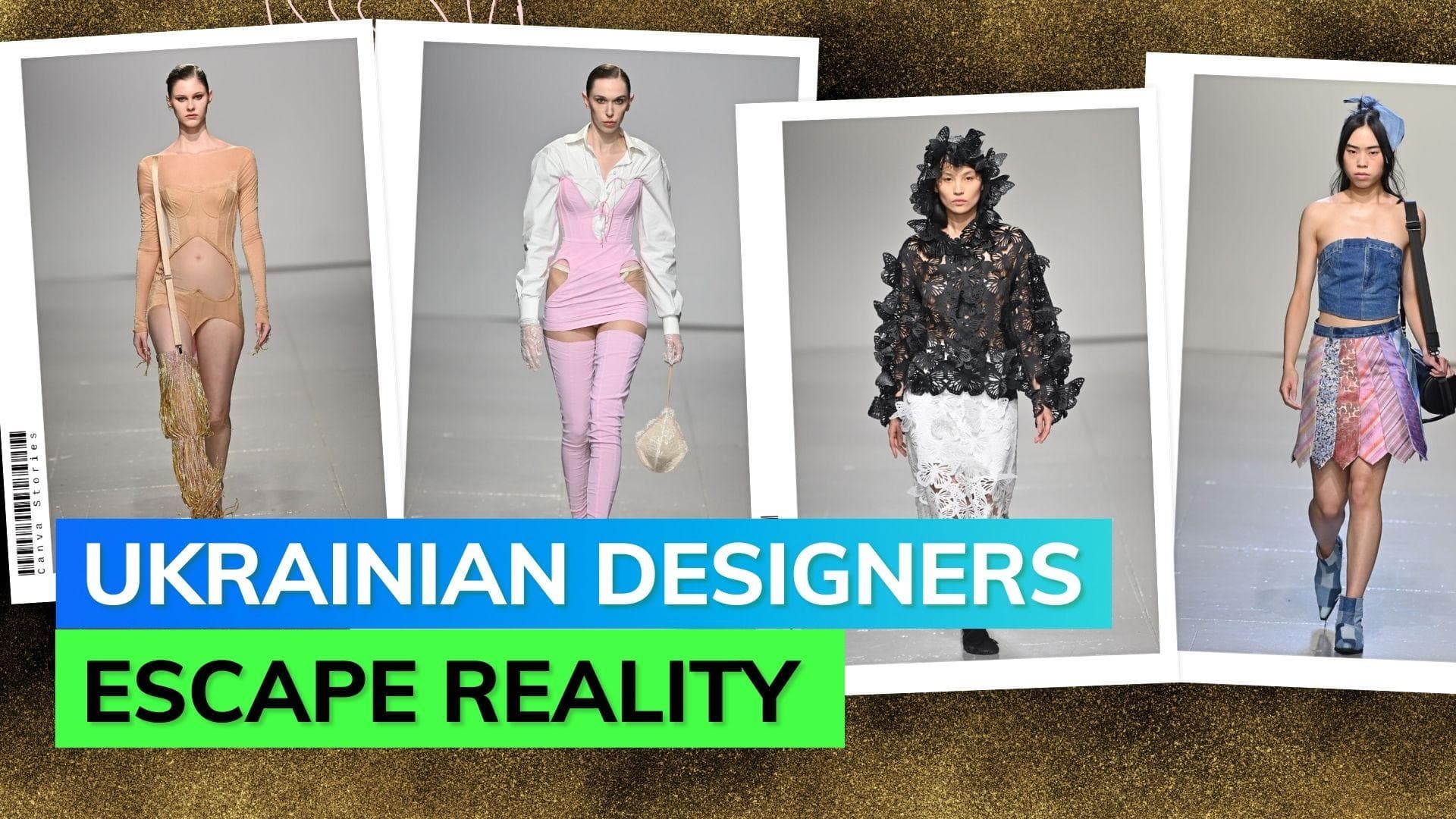 From heart motifs to butterfly laser cutouts, Ukrainian designers showcase colour and joy at LFW