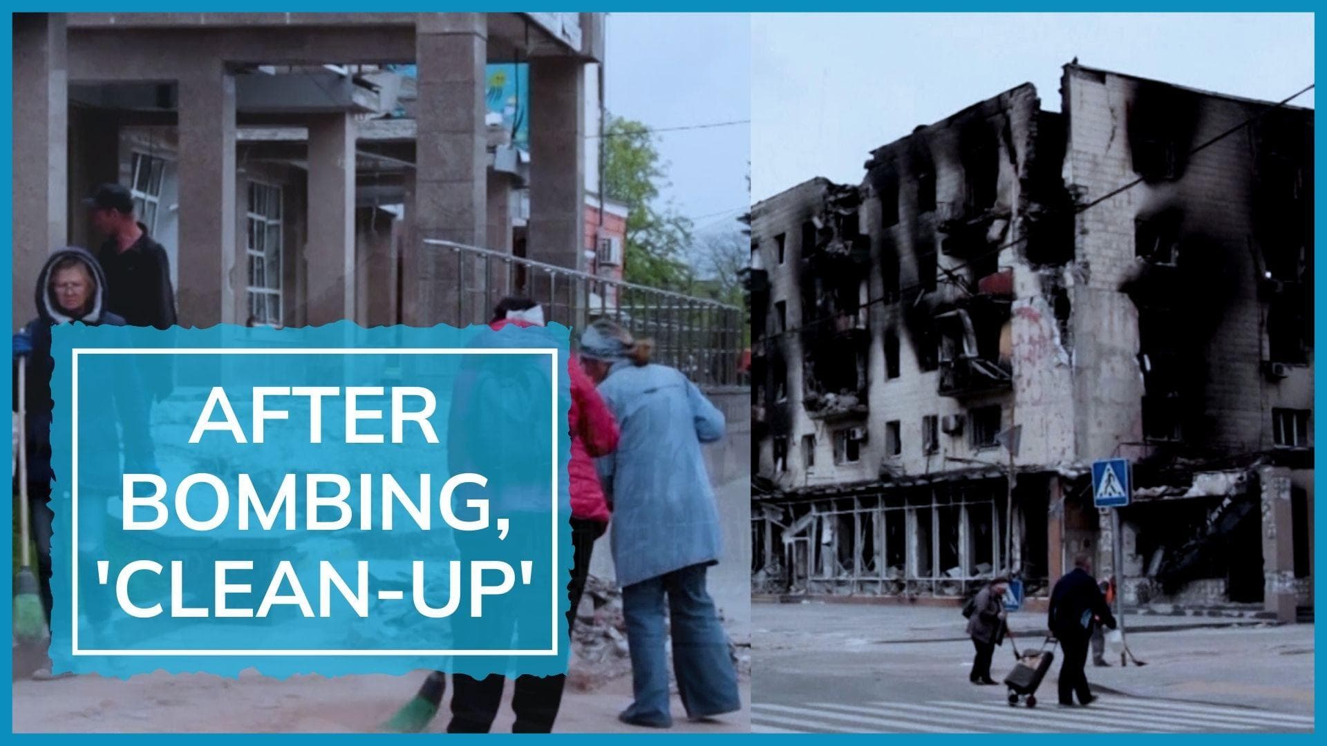 Russia tries to 'clean up' bombed-out Mariupol ahead of Victory Day