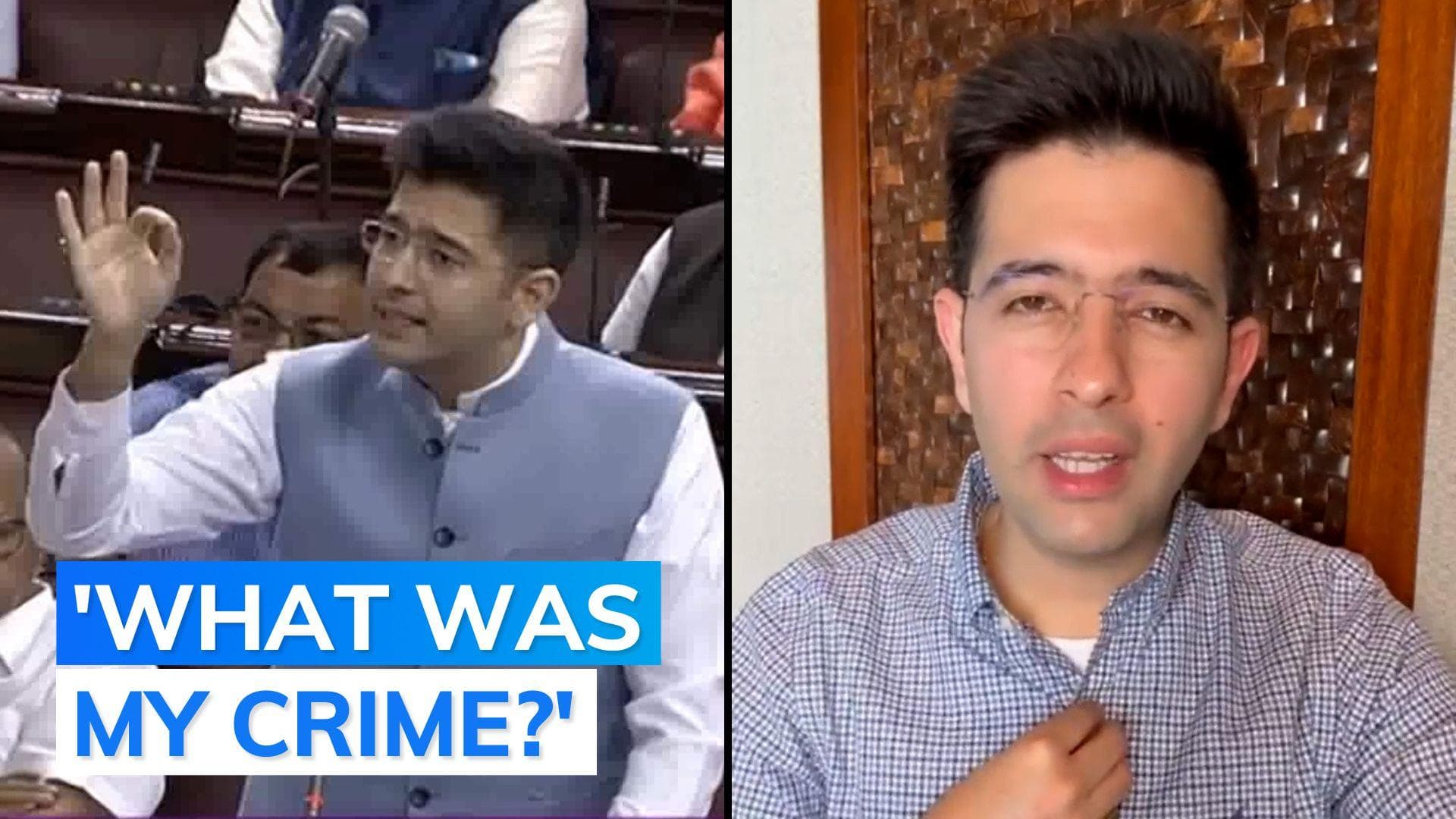 Suspended from Rajya Sabha for asking questions against BJP: Raghav Chadha